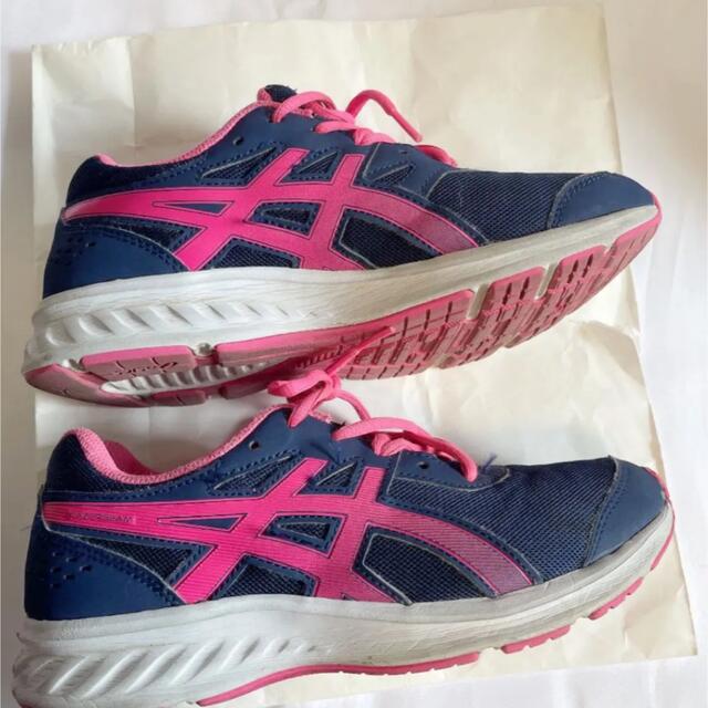 asics(アシックス)の24 キッズ アシックス スニーカー 　レザービーム　瞬足　ランニング　ジュニア キッズ/ベビー/マタニティのキッズ靴/シューズ(15cm~)(スニーカー)の商品写真