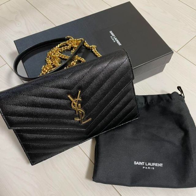 SAINT LAURENT モノグラムチェーンウォレット