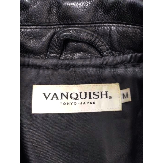 VANQUISH(ヴァンキッシュ)のVANQUISH(ヴァンキッシュ) ゴートスキンダブルライダース メンズ メンズのジャケット/アウター(レザージャケット)の商品写真