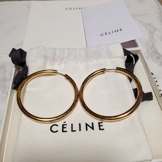 美品★CELINEセリーヌフープピアス