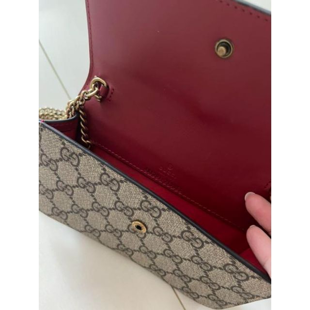 限時セール GUCCI チェリー GGスプリーム チェーン ショルダーバッグ