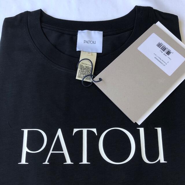 新品未着用 黒S PATOU オーガニックコットン パトゥロゴTシャツ 1