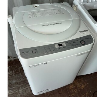 シャープ(SHARP)のSHARP　6kg洗濯機　💍2018年製💍　ホワイト(洗濯機)