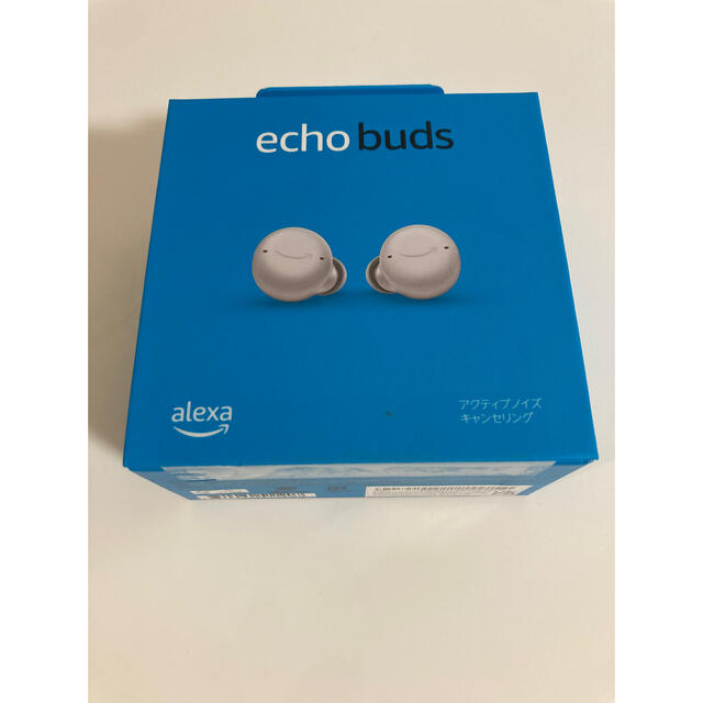 ECHO(エコー)の【新品未開封】Echo Buds ワイヤレスイヤホン ホワイト【最新世代】 スマホ/家電/カメラのオーディオ機器(ヘッドフォン/イヤフォン)の商品写真