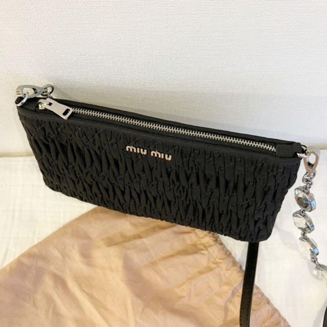 ミュウミュウ 新品未使用 クリスタル☆ミニショルダーバッグ - www