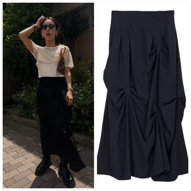 AmeriVINTAGE新作完売品RANDOM TUCK HEM SKIRT www.gaspedecor.com