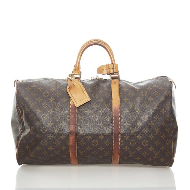 ルイ ヴィトン モノグラム キーポル 50 ボストンバッグ トラベルバッグ 旅行用バッグ M41426 PVC レディース LOUIS VUITTON 【1-0066782】約10cm開閉式