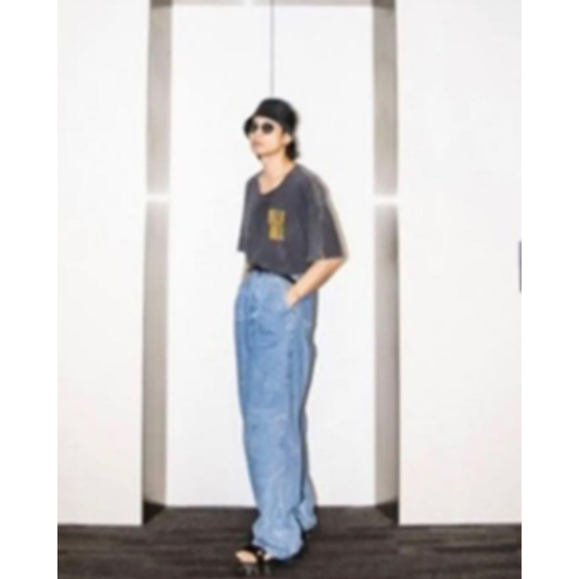 Dries Van Noten PINEL マーブルブルー ストレート ジーンズ