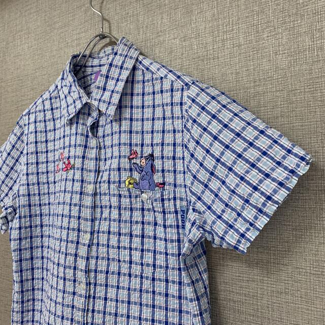 Disney(ディズニー)のディズニー　90s ビンテージ　イーヨ　プーさん　アメリカ古着　古着　used レディースのトップス(シャツ/ブラウス(半袖/袖なし))の商品写真