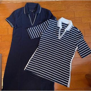 トミーヒルフィガー(TOMMY HILFIGER)のトミーヒルフィガー ポロシャツ・ワンピ セット サイズS(ひざ丈ワンピース)