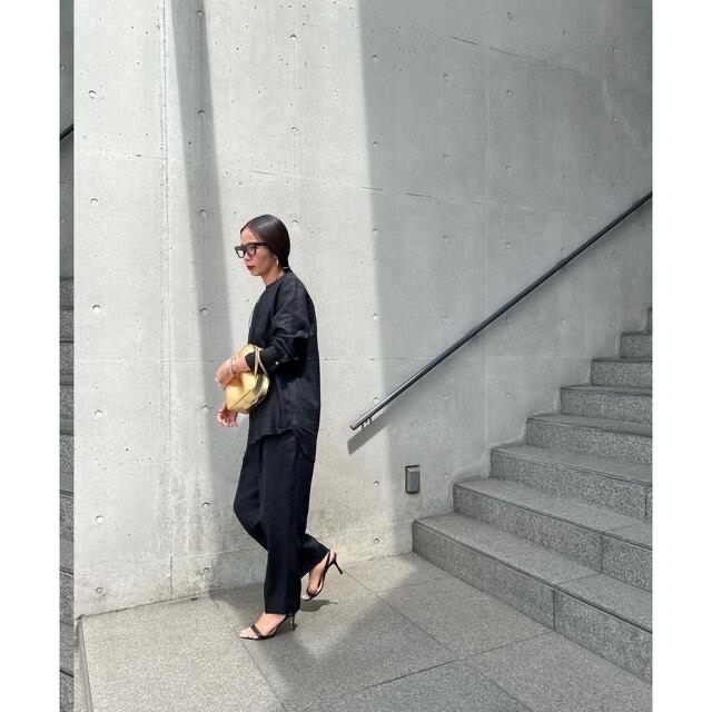 最安値挑戦 sorm'86 GIRLS UNIFORM BLACK linen pants asakusa.sub.jp