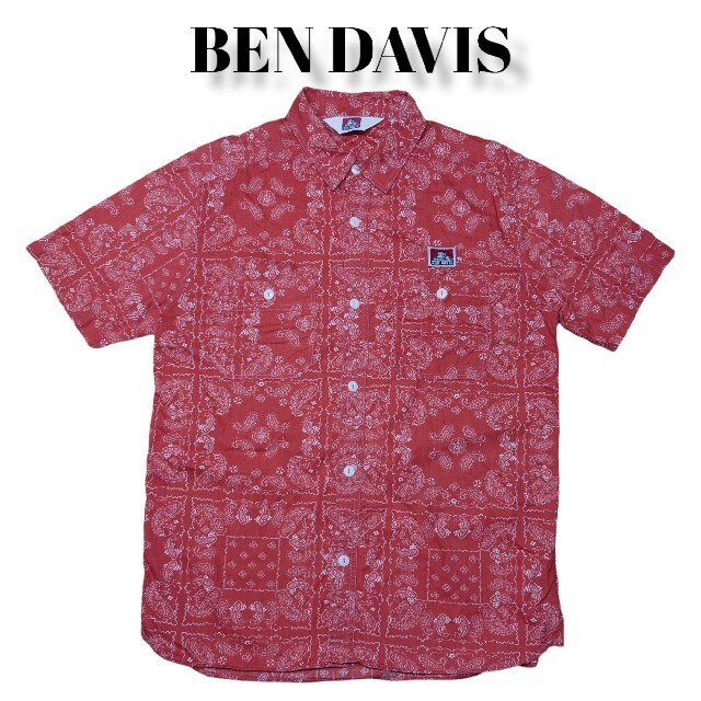 BEN DAVIS(ベンデイビス)のBEN DAVIS ペイズリー柄 半袖ボタンシャツ ベンデイビス バンダナ柄 メンズのトップス(シャツ)の商品写真