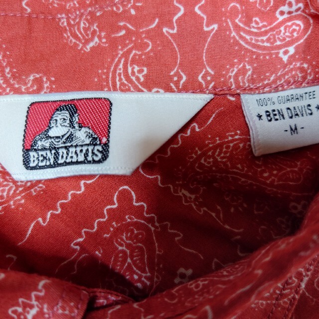 BEN DAVIS ペイズリー柄 半袖ボタンシャツ ベンデイビス バンダナ柄 5