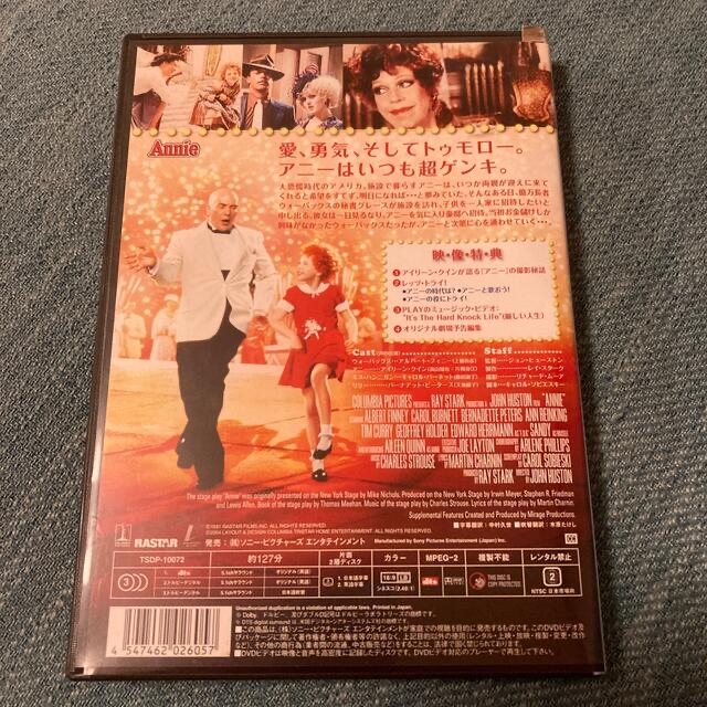 SONY(ソニー)のRocA77様専用　Ａnnie アニー　DVD エンタメ/ホビーのDVD/ブルーレイ(キッズ/ファミリー)の商品写真