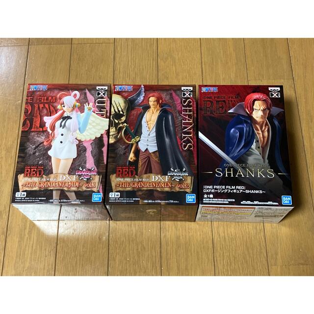 BANPRESTO(バンプレスト)のONE PIECE FILM RED DXF フィギュア　シャンクス&ウタ　３点 エンタメ/ホビーのフィギュア(アニメ/ゲーム)の商品写真