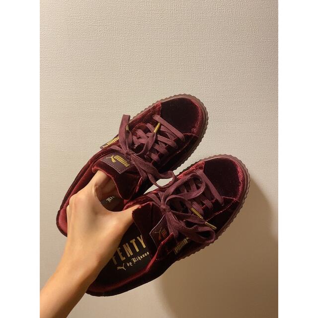激レア!美品 FENTY PUMA by Rihanna クリーパー ベルベット 【超目玉枠
