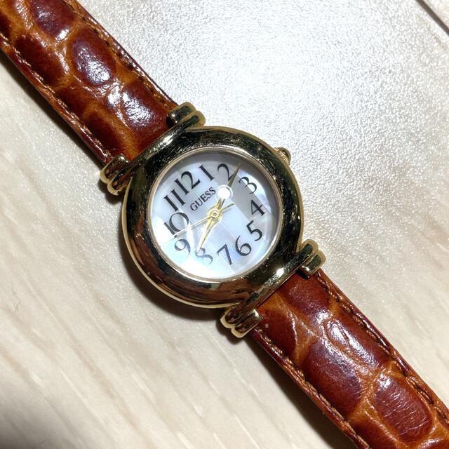 GUESS Leather ウォッチ 腕時計 Ladies Watch