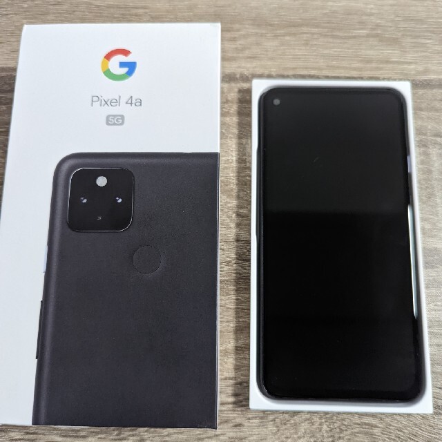 Google Pixel 4a (5G) JUST BLACK 125GB1年ほど前新品を購入購入場所