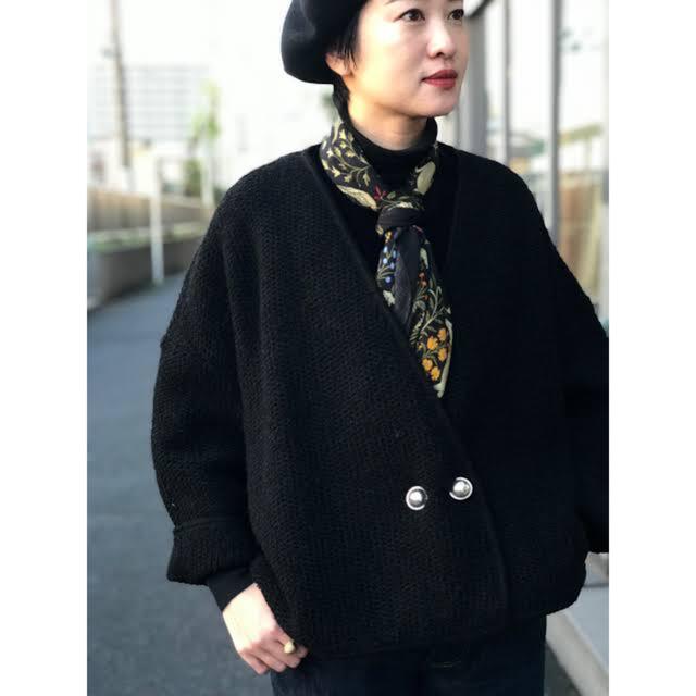 COMOLI(コモリ)のoutil "CARDIGAN MOVAL " black size:1 メンズのトップス(カーディガン)の商品写真