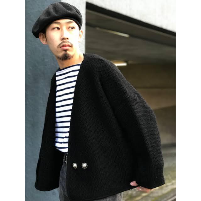 COMOLI(コモリ)のoutil "CARDIGAN MOVAL " black size:1 メンズのトップス(カーディガン)の商品写真