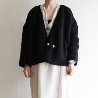 コモリ(COMOLI)のoutil "CARDIGAN MOVAL " black size:1(カーディガン)