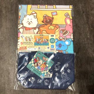 ビーティーイシビル(BT21)の一番くじ　BTS　BT21　Diner　ミニトート　ラストワン　アートバスタオル(アイドルグッズ)