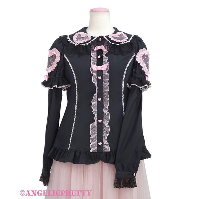 Angelic Pretty(アンジェリックプリティー)のFrill Heart付け袖ブラウス レディースのトップス(シャツ/ブラウス(長袖/七分))の商品写真