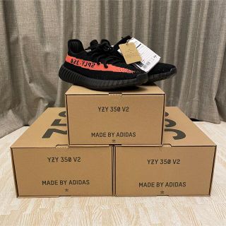 アディダス(adidas)のAdidas Yeezy 350 V2 Core Black Red 24.0㌢(スニーカー)