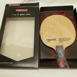【未使用】ティバー ストラタス サムソノフカーボン 中国式 卓球ラケット STRATUS SAMSONOV CB TIBHAR(卓球)