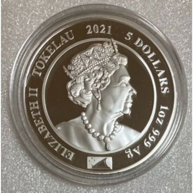 2021 プリンセス ダイアナ オブ ウェールズ 1oz 銀貨 5$ トケラウ