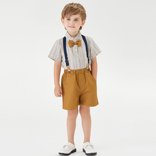 【70cm】男の子 フォーマル 半袖フォーマル 207 夏用スーツ キッズ/ベビー/マタニティのベビー服(~85cm)(セレモニードレス/スーツ)の商品写真