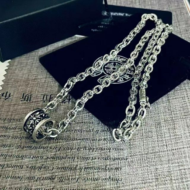 輝い クロムハーツ BS フレア RING リング ホルダー ネックレス econet.bi