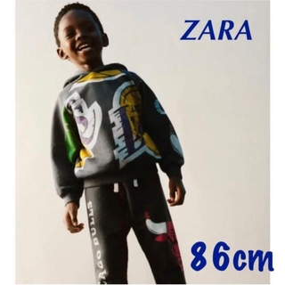 ザラキッズ(ZARA KIDS)のZARA 新品未使用 超レア コラボ NBA フーディ 86cm(ジャケット/上着)