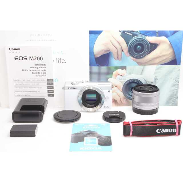 ❤️超人気最新モデル❤️Canon EOS M200 レンズキット | www