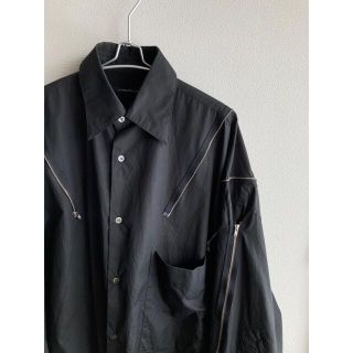 ALMOSTBLACK 18ss ZIP DESIGN SHIRT(シャツ)