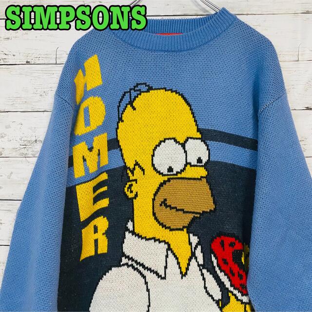 SIMPSON(シンプソン)の【希少】シンプソンズ　ニット　セーター　一点物　希少デザイン　入手困難　激レア メンズのトップス(ニット/セーター)の商品写真