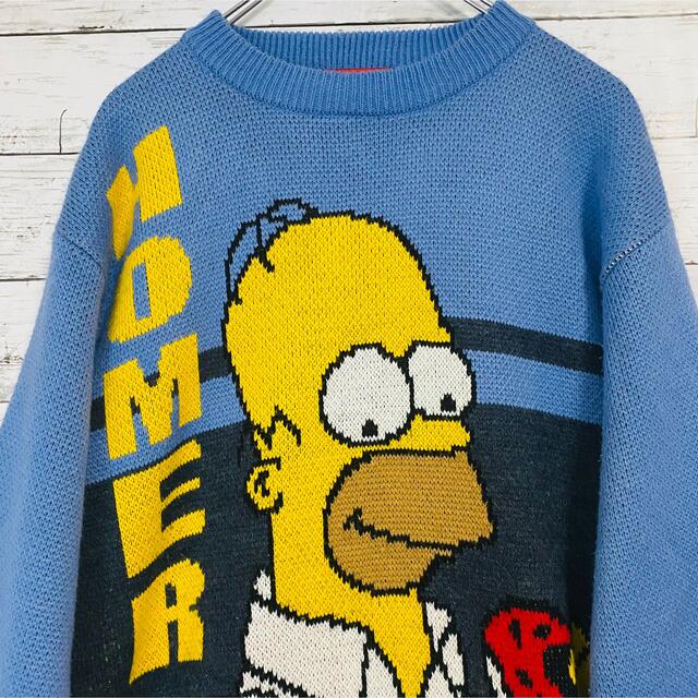 SIMPSON(シンプソン)の【希少】シンプソンズ　ニット　セーター　一点物　希少デザイン　入手困難　激レア メンズのトップス(ニット/セーター)の商品写真