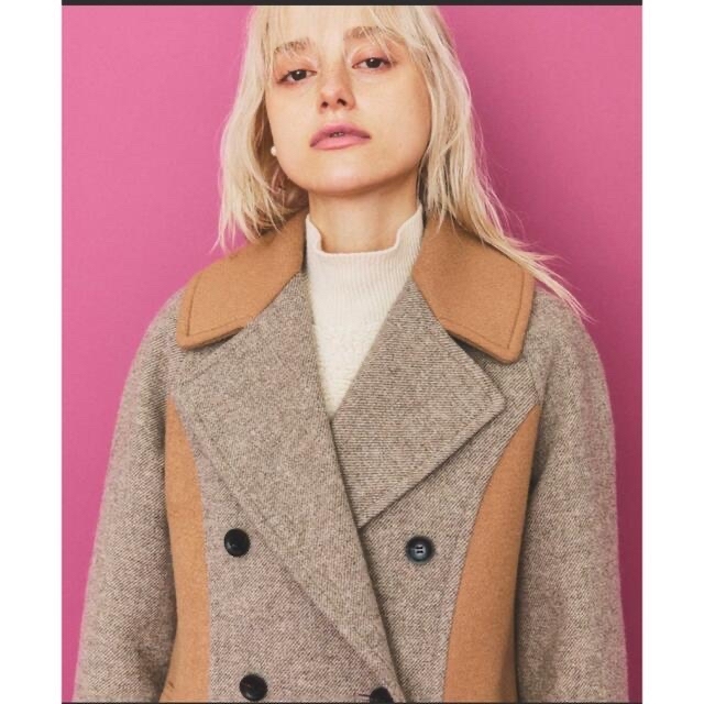 新品未使用 カラーブロックロングコート INella イネラ | www