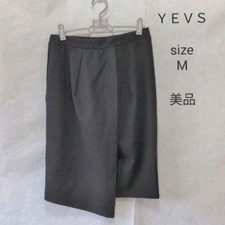 イーブス(YEVS)のＹＥＶＳ イーブス  レディースフォーマルスカート　黒スカート(ひざ丈スカート)