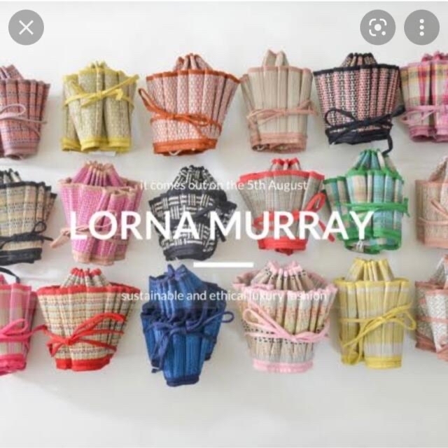 LORNA MURRAY "APPAREL" ブルー 麦わら帽子 ハット