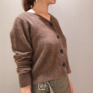 デミルクスビームス(Demi-Luxe BEAMS)の【美品】カーディガン(ブラウン) Demi-Luxe BEAMS(ビームス)(カーディガン)