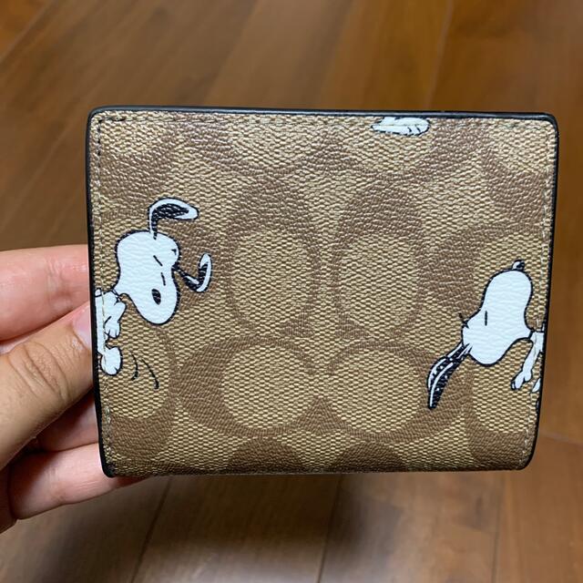 COACH - 4591 コーチ 二つ折り財布 スヌーピーコラボ ブラウン ...