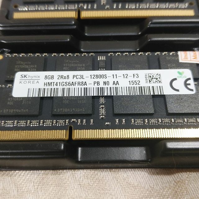 新品 Hynix 16GB(8GB×2枚)PC3L-12800S SODIMM 1