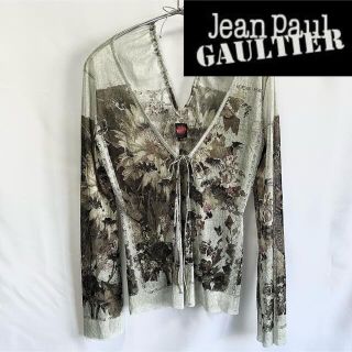 ジャンポールゴルチエ(Jean-Paul GAULTIER)のJeanPaul GAULTIERゴルティエ パワーネットゴシック調風景画ボレロ(カットソー(長袖/七分))