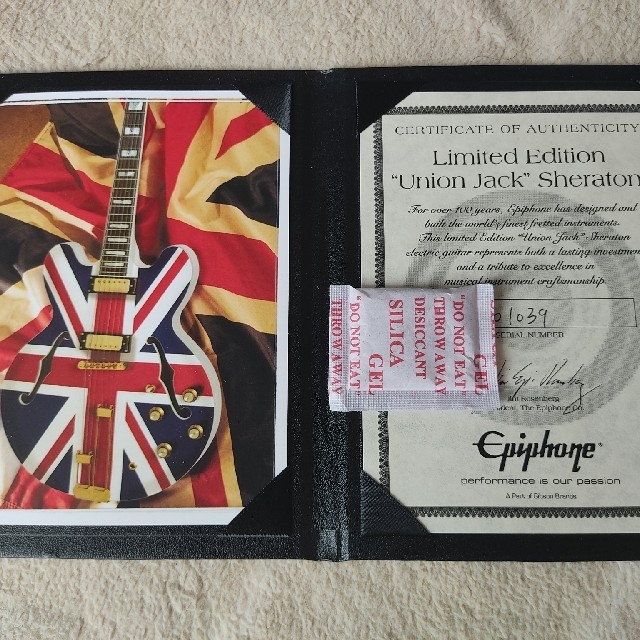 エピフォン シェラトン ユニオンジャック Epiphone Sheraton - ギター