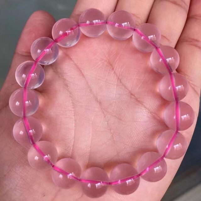 ⭐︎【天然】スター ローズクォーツ ブレスレット 11.5mm-
