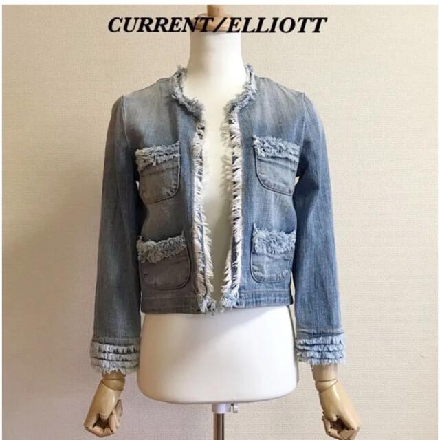 CURRENT ELLIOTT ノーカラーデニムジャケット | フリマアプリ ラクマ