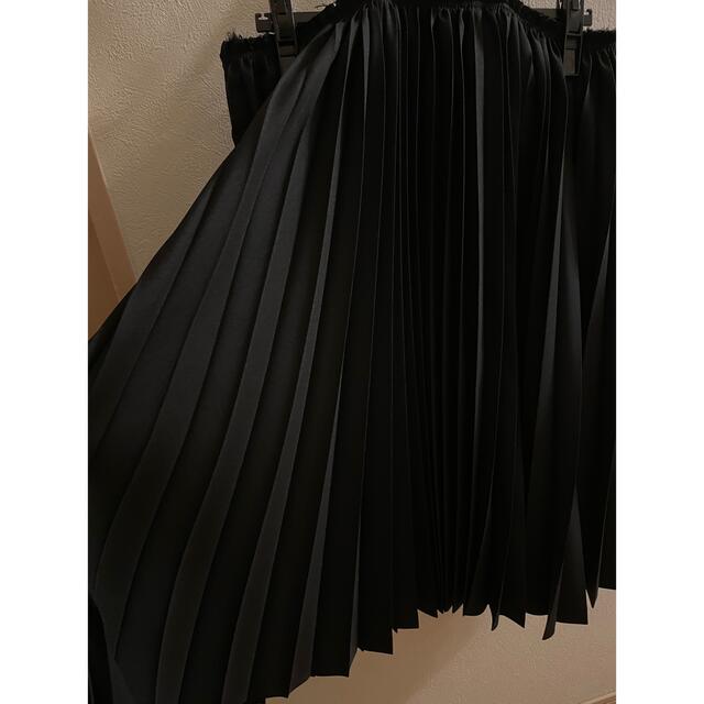 BLACK COMMEdesGARÇONS プリーツ吊りスカート