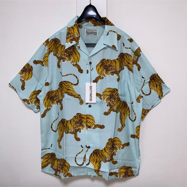 【WACKOMARIA】(青)虎 HAWAIIAN SHIRT／新品／送料込