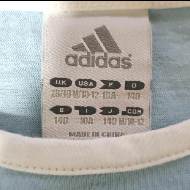 adidas(アディダス)のadidas　女児ティシャツ　140 キッズ/ベビー/マタニティのキッズ服女の子用(90cm~)(Tシャツ/カットソー)の商品写真